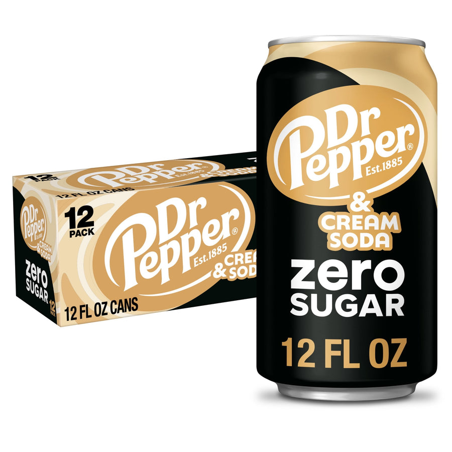 Dr Pepper & Cream Soda Zero Sugar W9